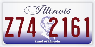 IL license plate Z742161
