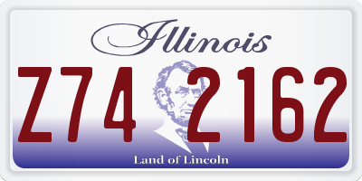 IL license plate Z742162