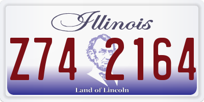 IL license plate Z742164