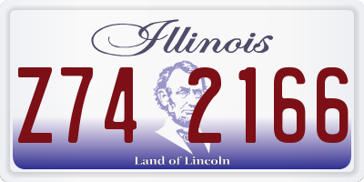 IL license plate Z742166
