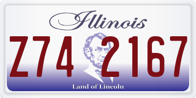 IL license plate Z742167