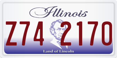 IL license plate Z742170