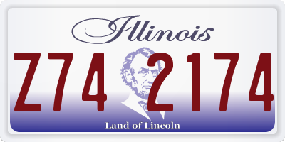 IL license plate Z742174