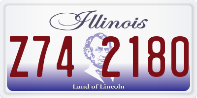 IL license plate Z742180