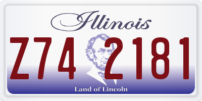 IL license plate Z742181