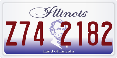 IL license plate Z742182