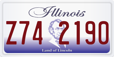 IL license plate Z742190
