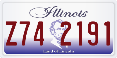 IL license plate Z742191