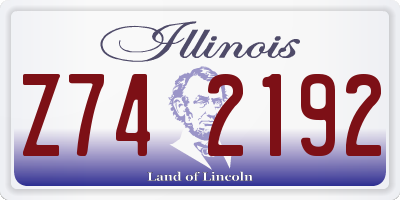 IL license plate Z742192