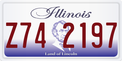 IL license plate Z742197