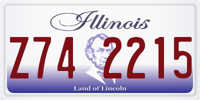 IL license plate Z742215
