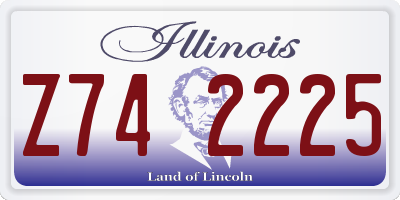 IL license plate Z742225