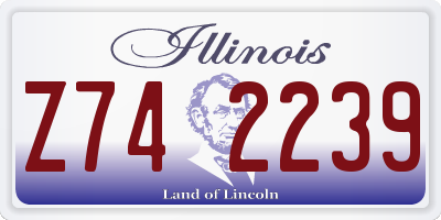 IL license plate Z742239