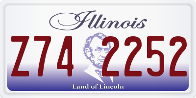 IL license plate Z742252
