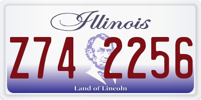IL license plate Z742256