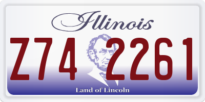 IL license plate Z742261