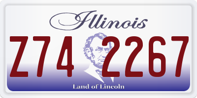 IL license plate Z742267