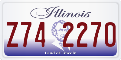 IL license plate Z742270