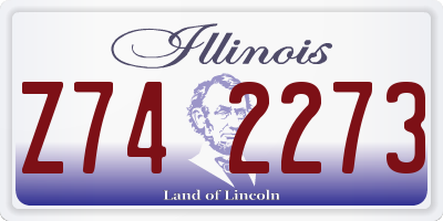 IL license plate Z742273