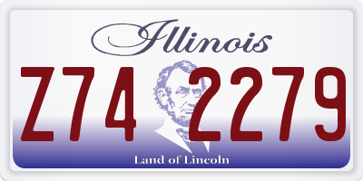 IL license plate Z742279