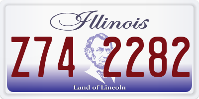 IL license plate Z742282