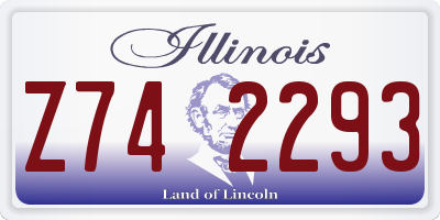 IL license plate Z742293