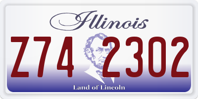 IL license plate Z742302