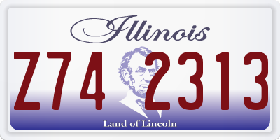 IL license plate Z742313