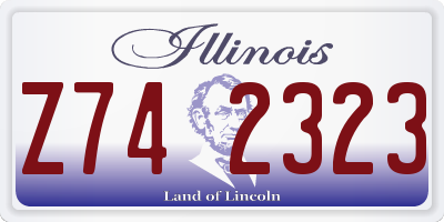 IL license plate Z742323