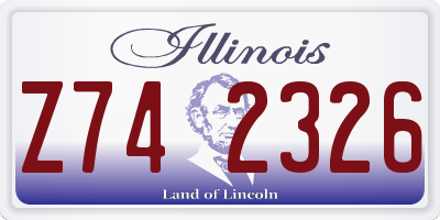 IL license plate Z742326