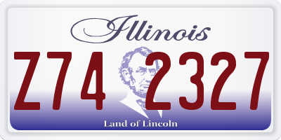 IL license plate Z742327
