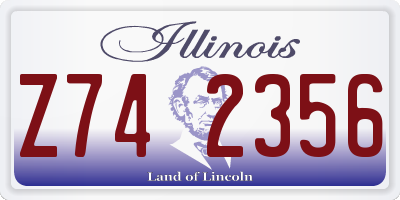 IL license plate Z742356