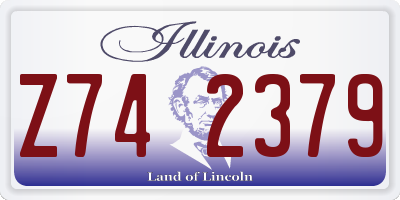 IL license plate Z742379