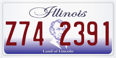 IL license plate Z742391
