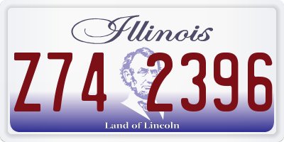 IL license plate Z742396