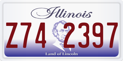 IL license plate Z742397