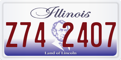IL license plate Z742407