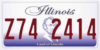 IL license plate Z742414
