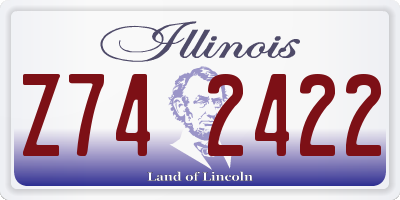 IL license plate Z742422