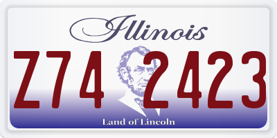 IL license plate Z742423
