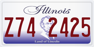 IL license plate Z742425