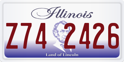 IL license plate Z742426
