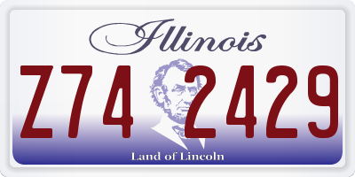 IL license plate Z742429