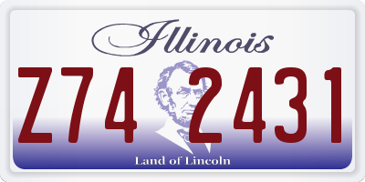 IL license plate Z742431