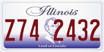 IL license plate Z742432