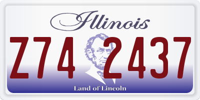 IL license plate Z742437