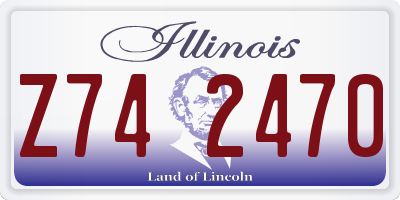 IL license plate Z742470