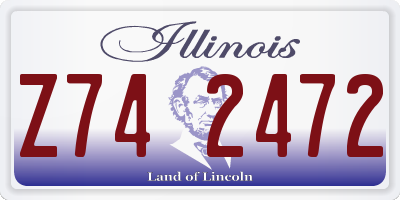 IL license plate Z742472