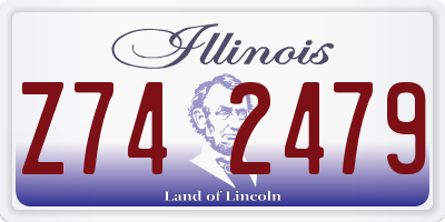 IL license plate Z742479