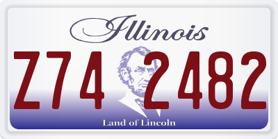 IL license plate Z742482